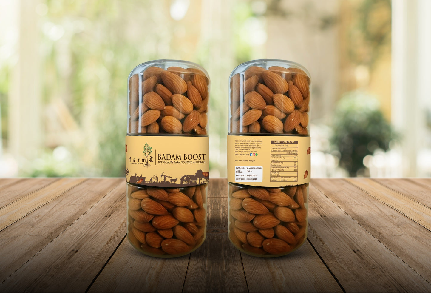 Farmse Almond (Badam Boost) 200 GM