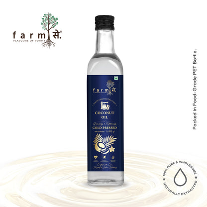 FarmSe Cold Pressed Oils Combo – Mustard, Groundnut & Coconut Oil | 1L Each