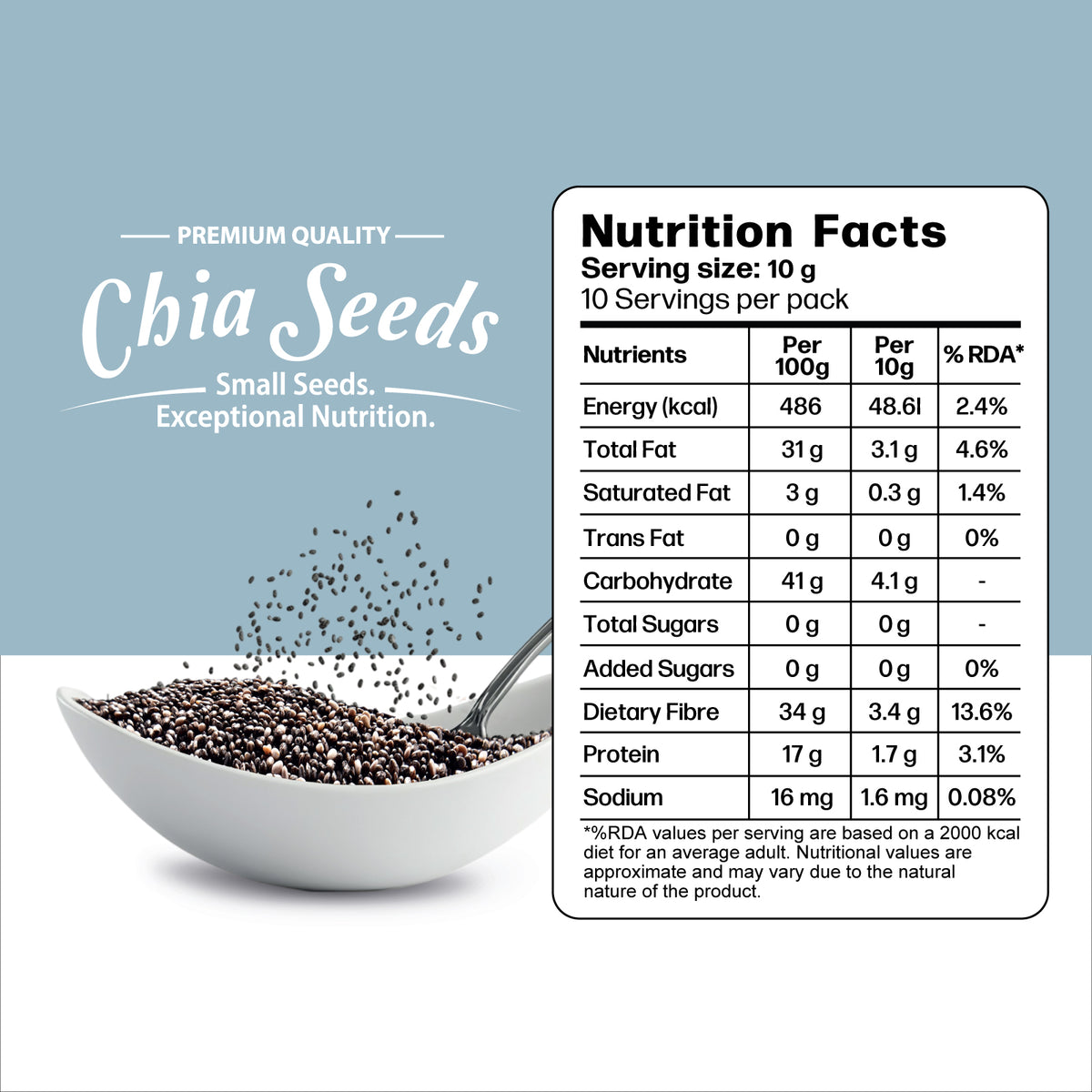 Chia Seeds 100 Grams
