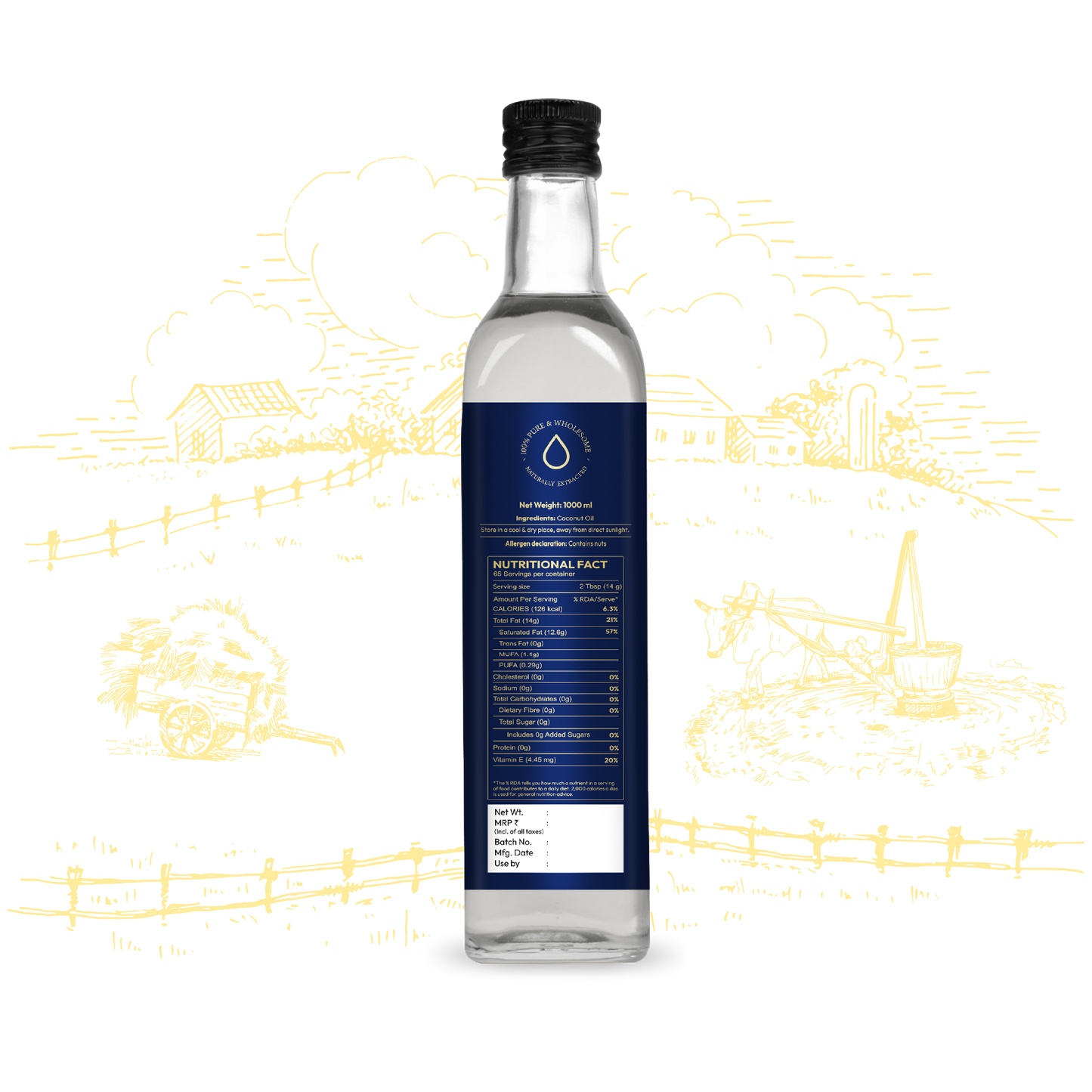 Farmse Wood Pressed Coconut Oil – Pure, Traditional & Naturally Nutritious