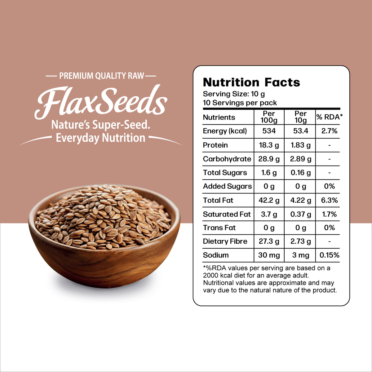 Flax Seeds 100 Grams