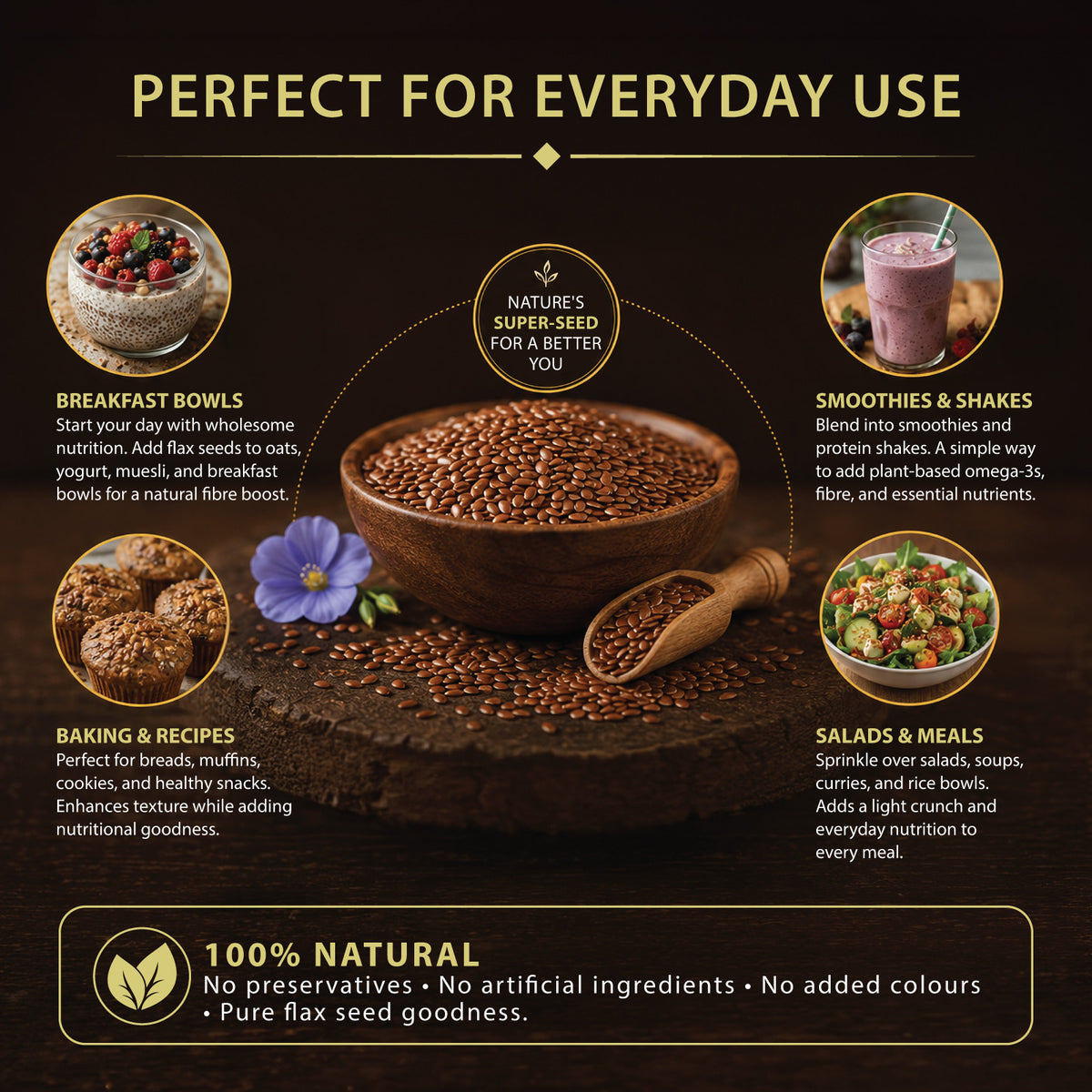 Flax Seeds 100 Grams