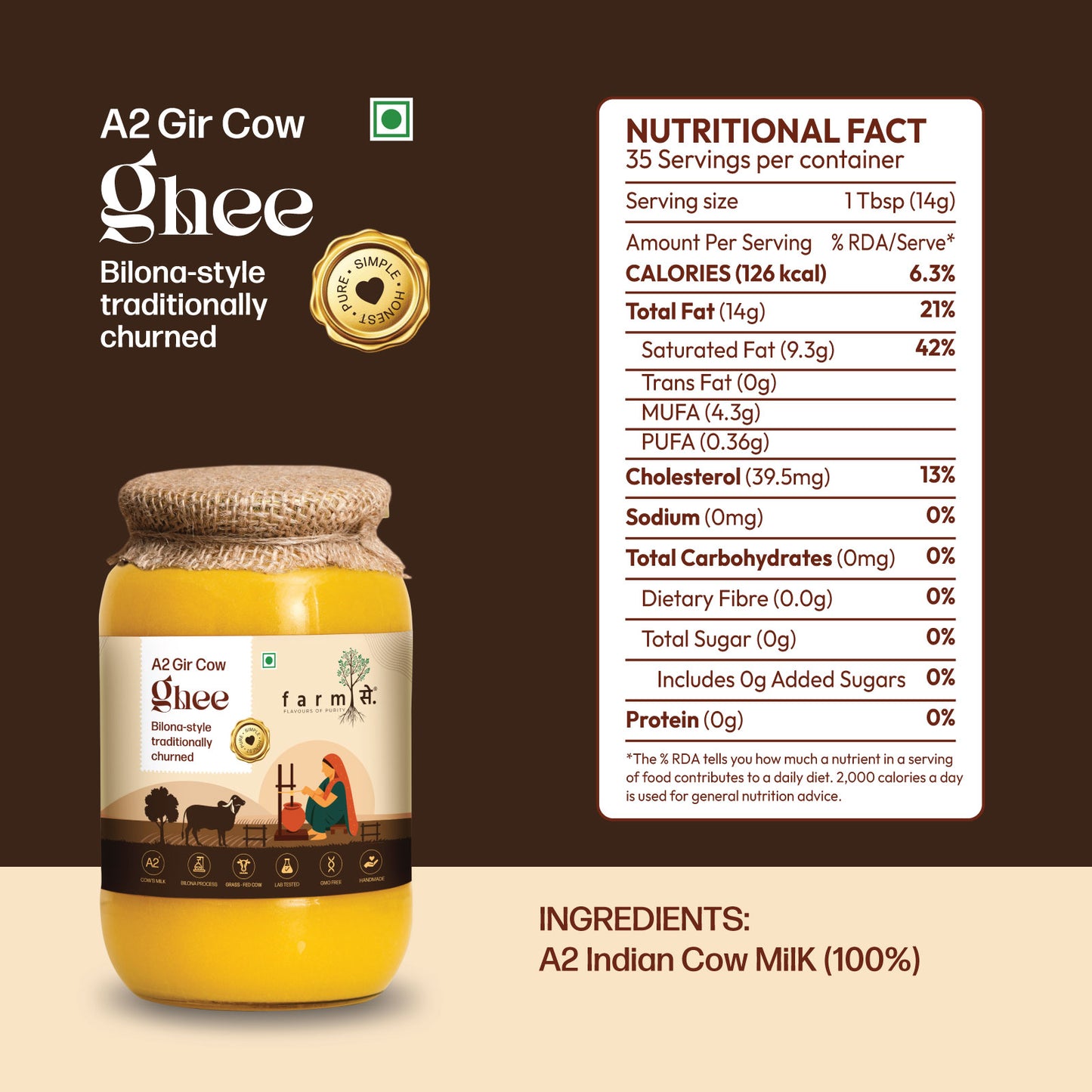 A2 Gir Cow Ghee