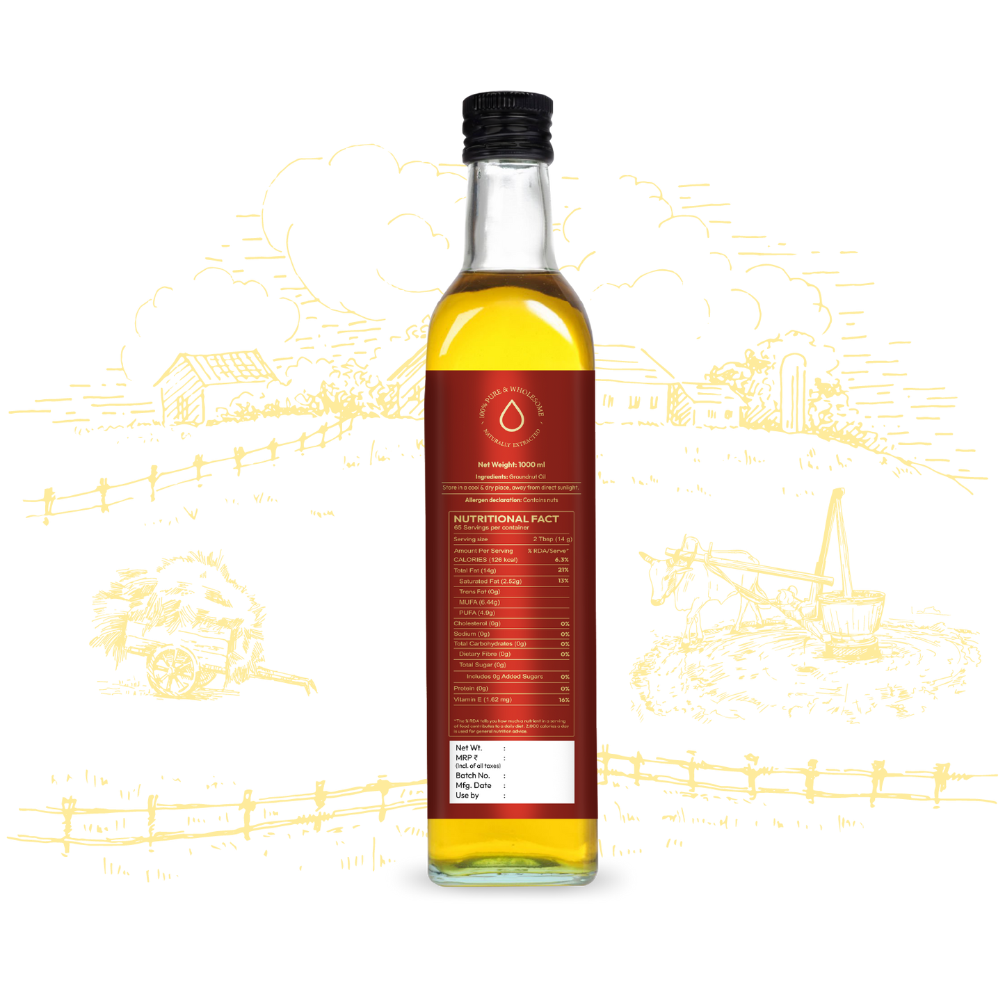 Farmse Wood Pressed Groundnut Oil – Pure, Traditional & Truly Natural