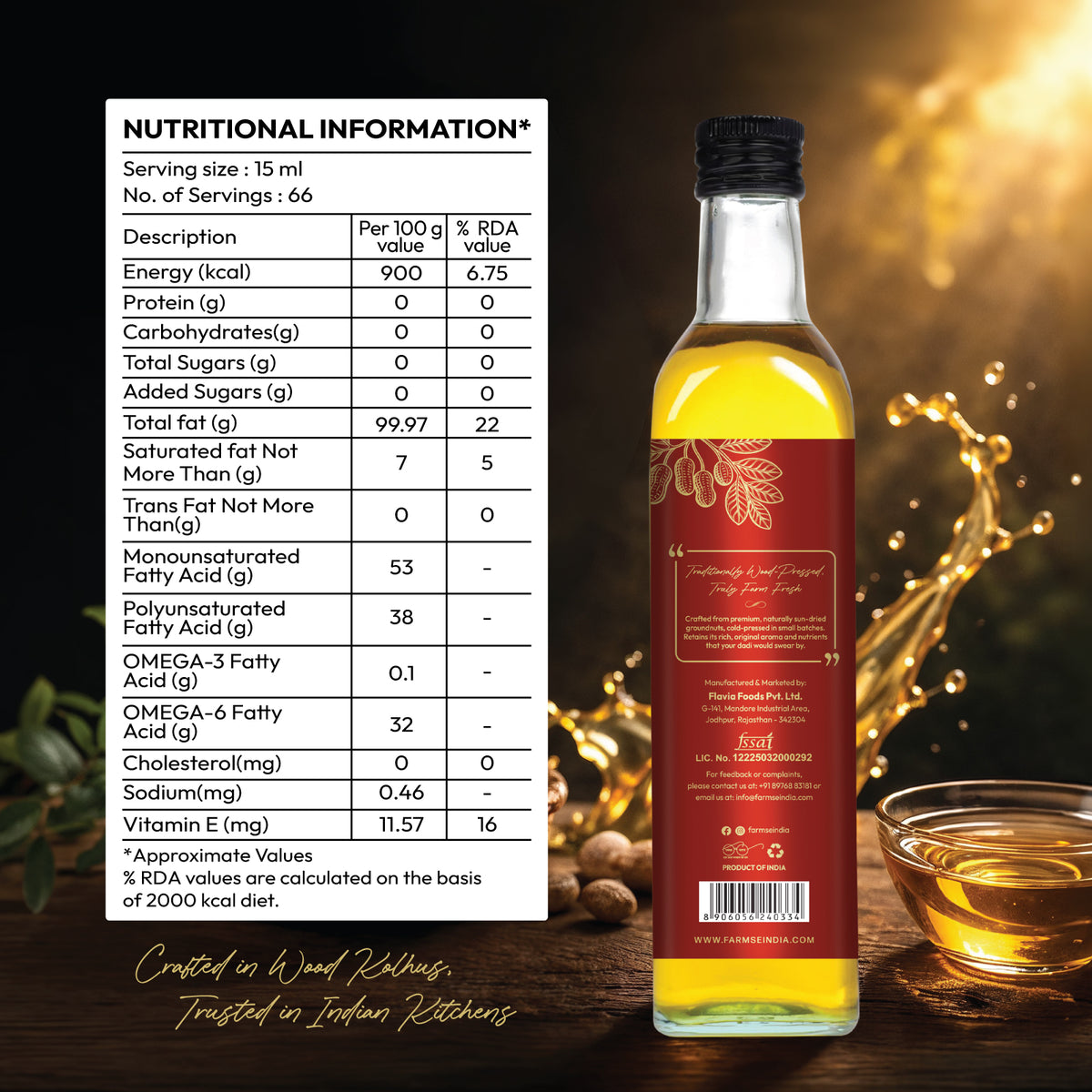 FarmSe Mustard & Groundnut Cold Pressed Oils Combo