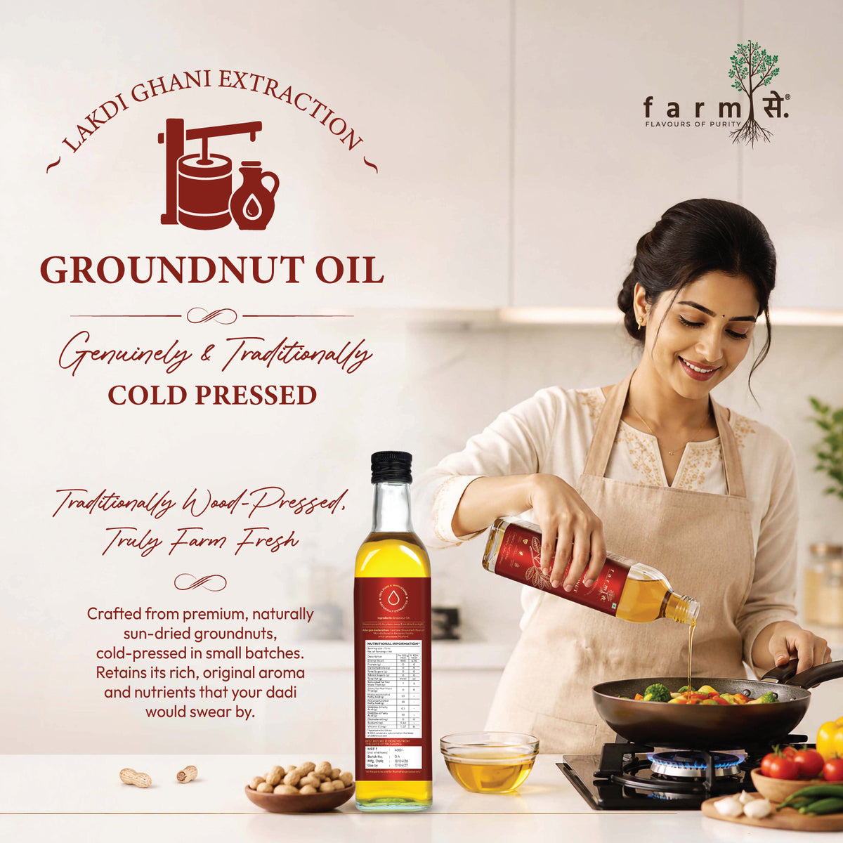 FarmSe Mustard & Groundnut Cold Pressed Oils Combo