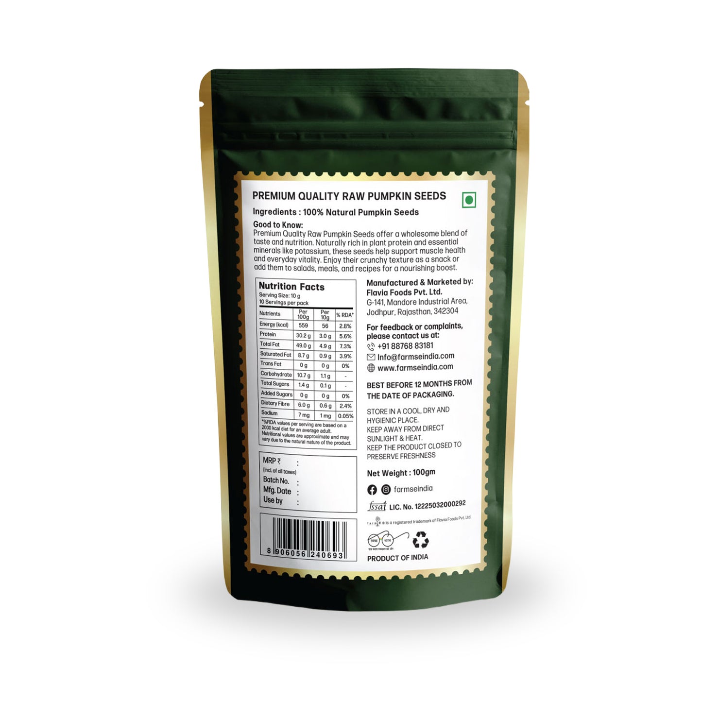 Raw Pumpkin Seeds