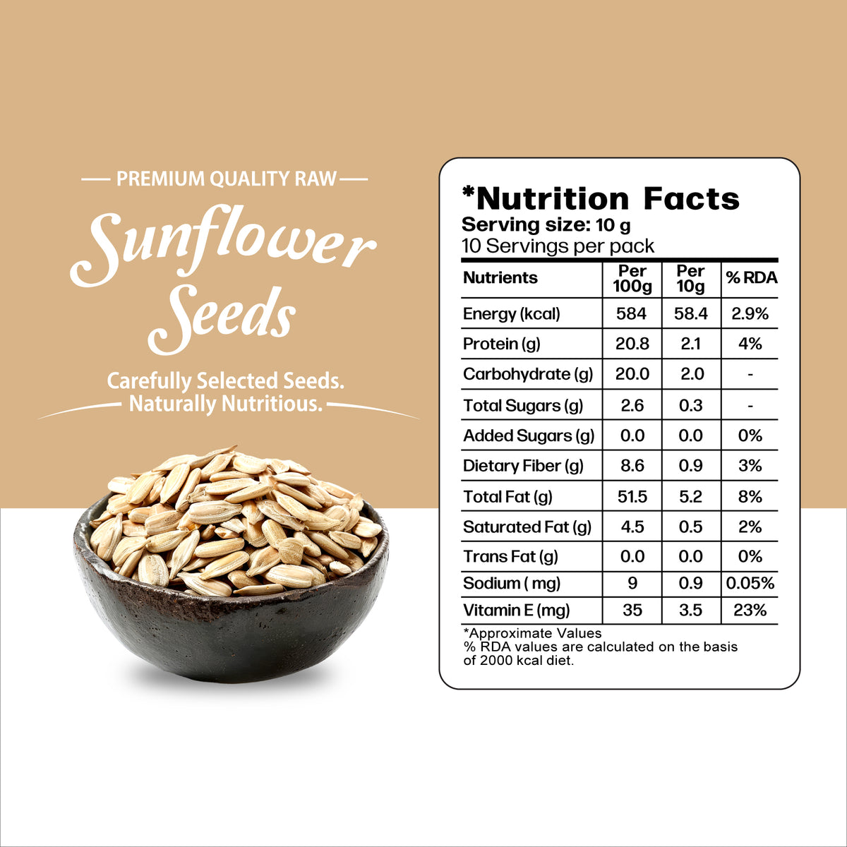 Sunflower Seeds 100 Grams